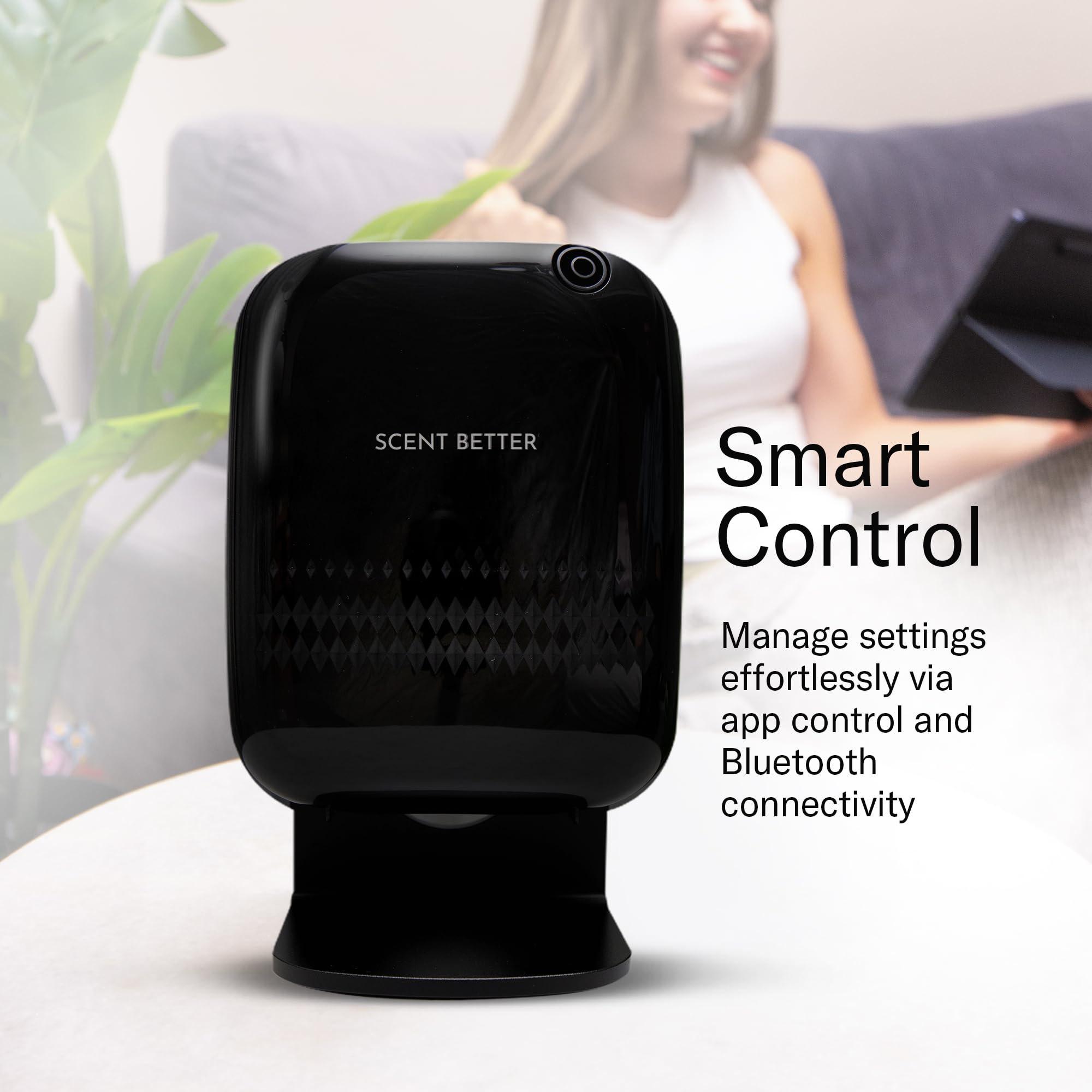 SB SCENT BETTER Scent Better Pro Diffuser – Smart Bluetooth, Waterless Nebulizing (White)