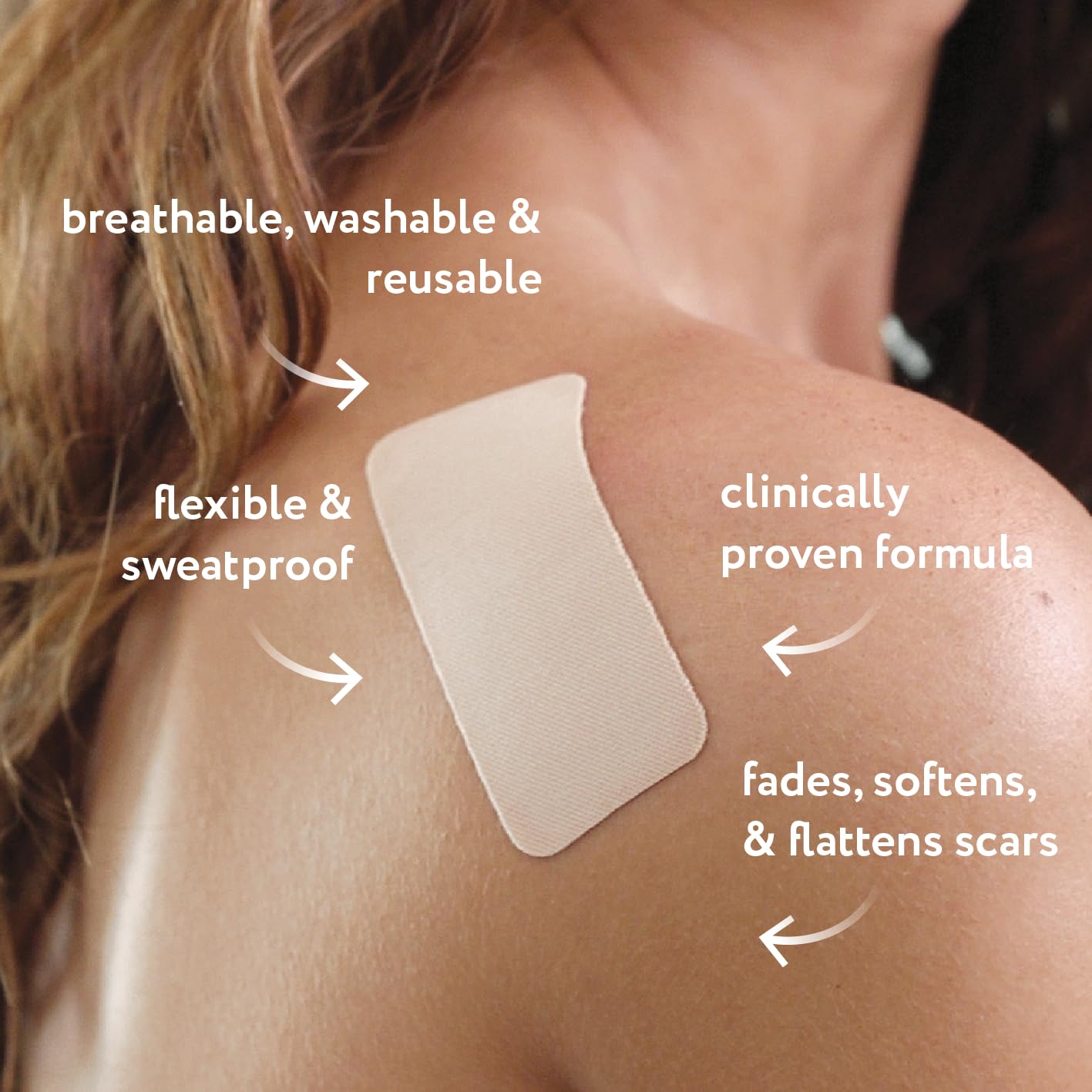 ScarAway Advanced Silicone Scar Sheets – Medical-Grade, Reusable 1.5x3 Inch Scar Treatment (8 Tan Sheets)