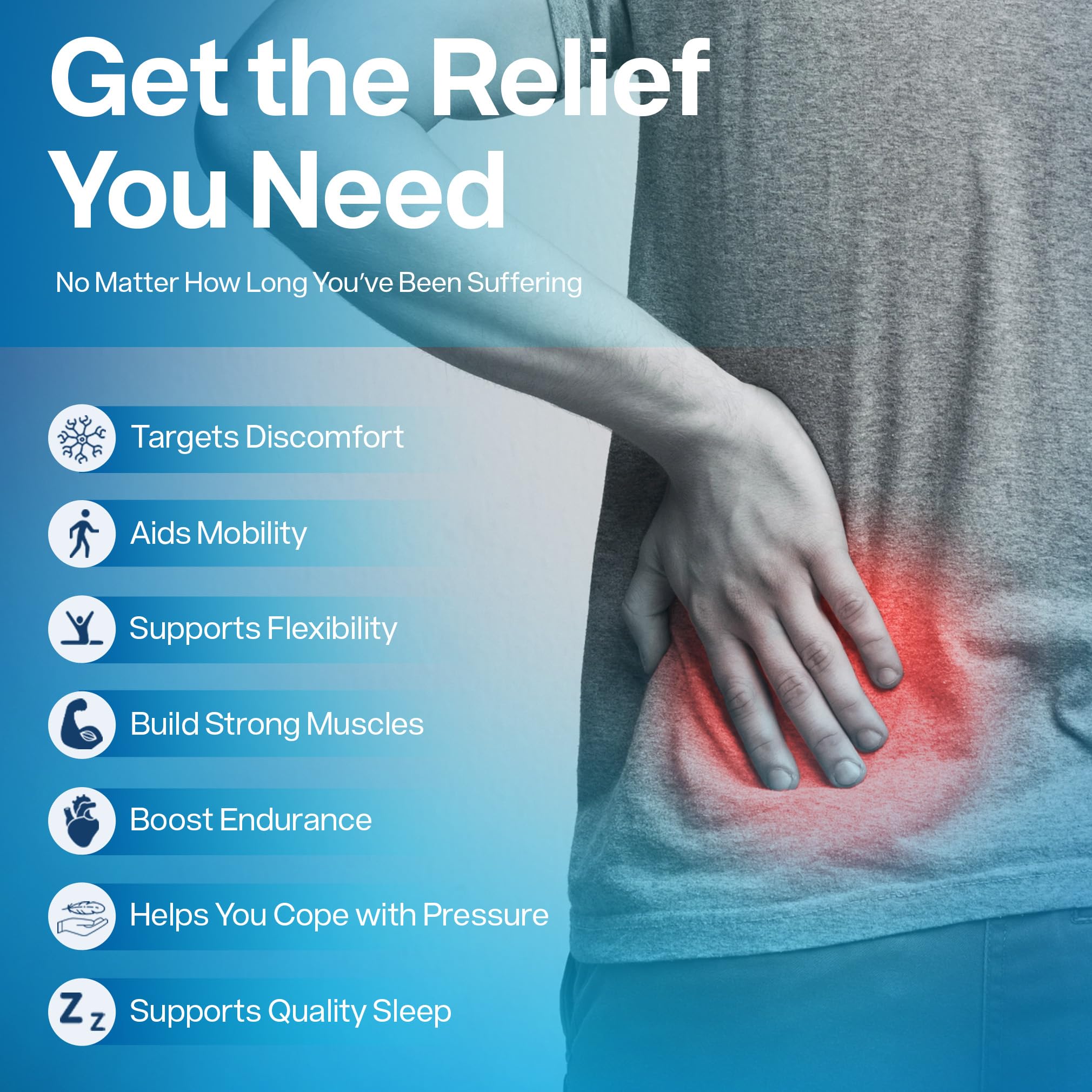 SciatiEase Sciatic Nerve Health Support Supplement – 3 Bottles with AlphaPalm, Pea, B Complex & 300mg Alpha Lipoic Acid
