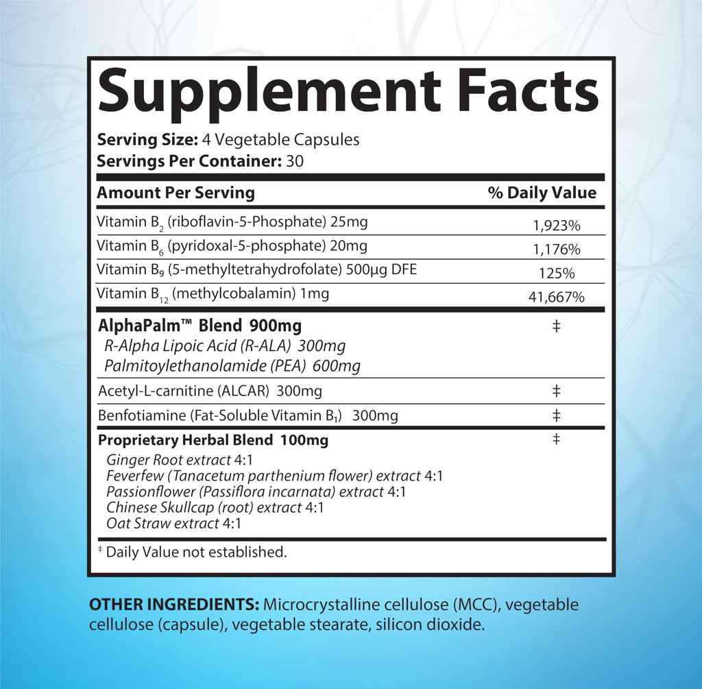 SciatiEase Sciatic Nerve Health Support Supplement - 3 Bottles | PEA, Alpha-Lipoic Acid 300mg, B Complex