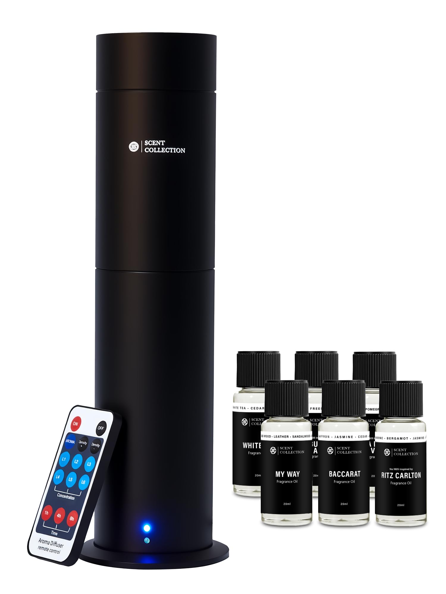 Hotel Waterless Scent Diffuser – Scent Collection, 6 Hotel Scents, Nebulizing, Open System, 700 Sq Ft