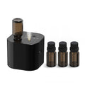 Scent Diffuser – Battery-Operated Waterless Essential Oil Diffuser, Mini Portable, 3 Mist Modes, 400 sq ft, Black