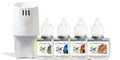 Scent Fill Masculine Kit – 4 Refills & Diffuser | Tobacco Sage, Starry Night, Vanilla Suede, and Mahogany Teak