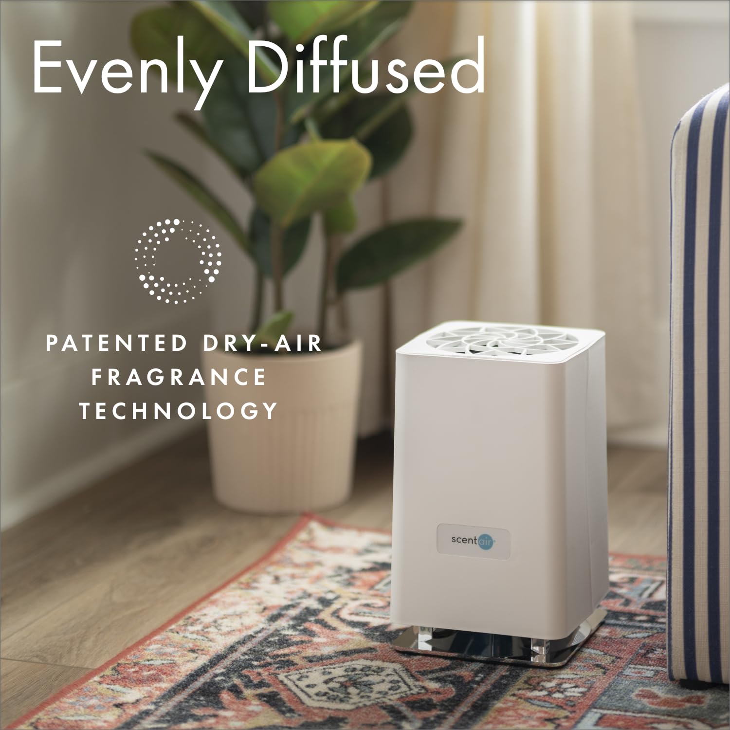 ScentAir Whisper Home Diffuser – 800 sq ft, WiFi & Bluetooth, Alexa & Google Compatible, White