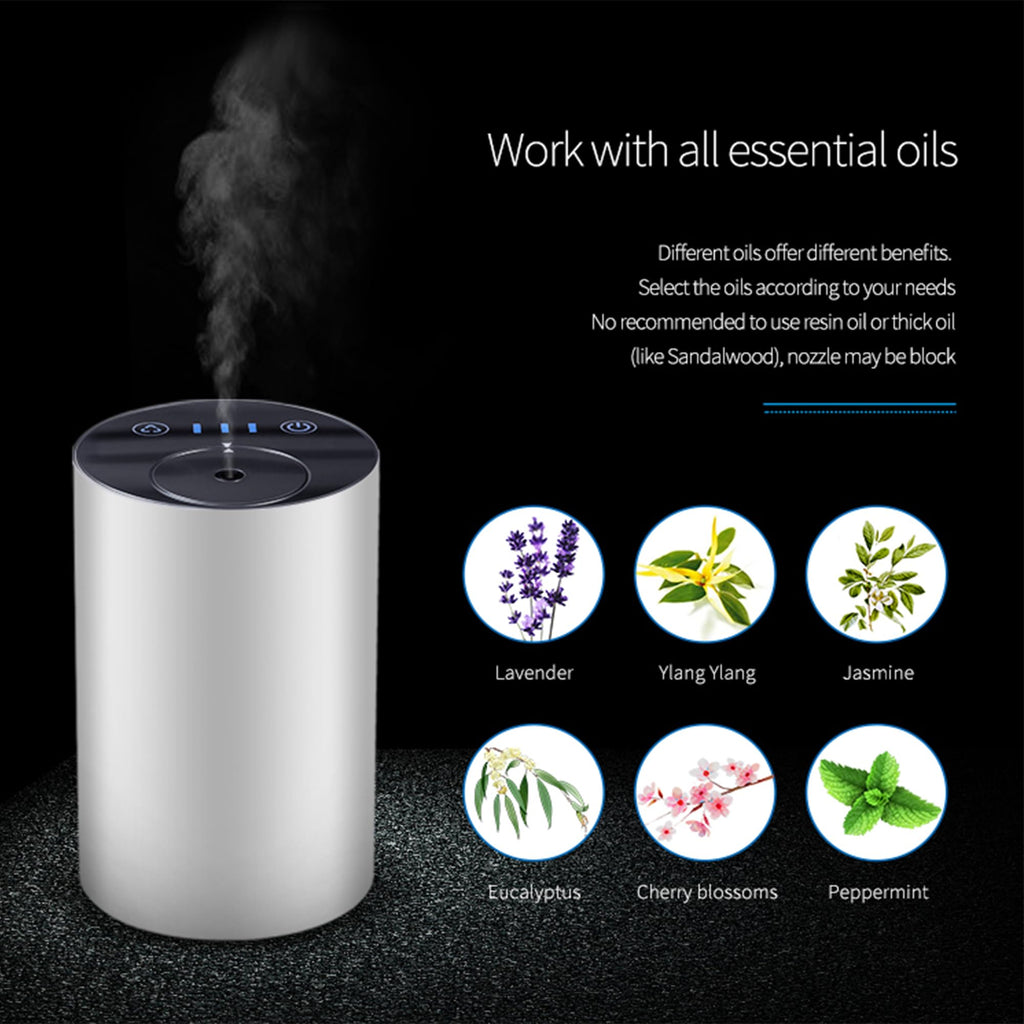 Scentcares Sentiment Diffuser - Waterless Essential Oil Diffuser with 3 Timers