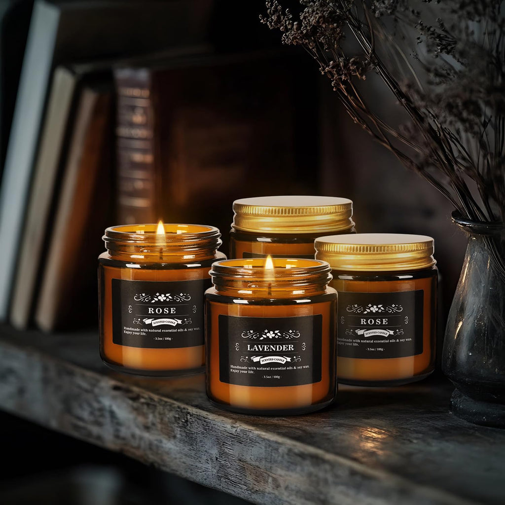 Scented Candle Set 12 Pack – Long-Lasting Soy Wax Candles for Home, Stress Relief & Gift Set