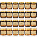 24-Pack Scented Candle Set – Soy Wax, Odor Elimination, Stress Relief Gift