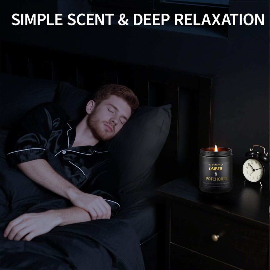 Men's Scented Candles - 4 Pack Gift Set (28oz) | Soy Wax Aromatherapy