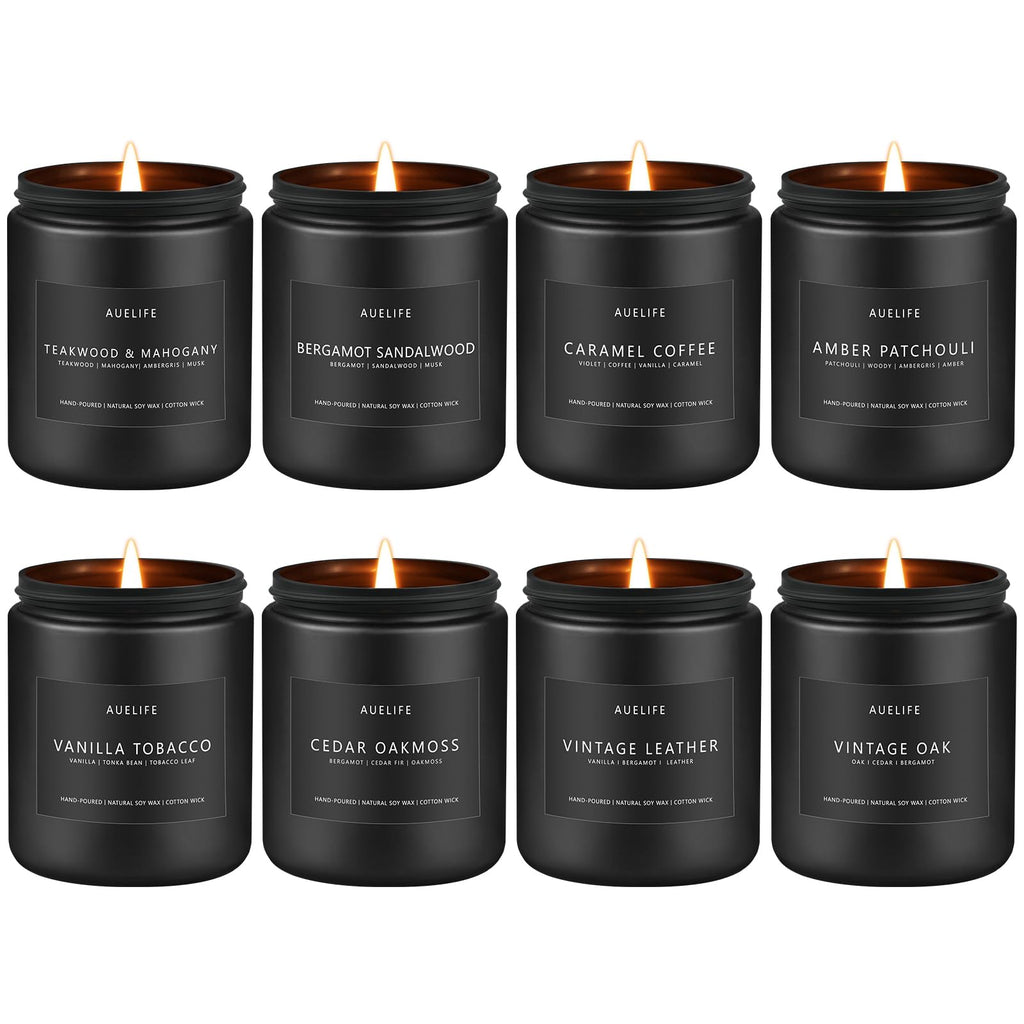 Scented Candles Set – 8 Pack Soy Jar Candles for Home & Aromatherapy Gifts