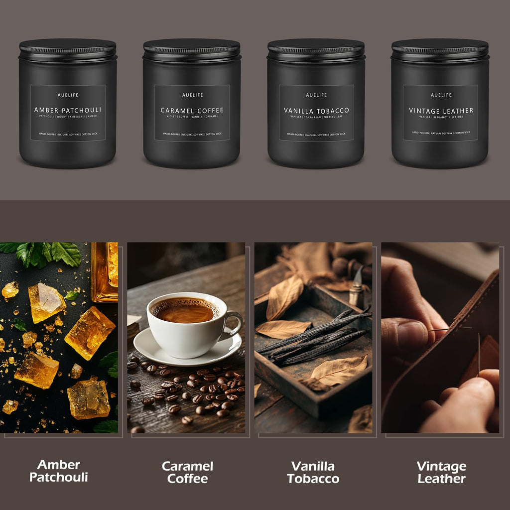 Scented Candles Set – 8 Pack Soy Jar Candles for Home & Aromatherapy Gifts