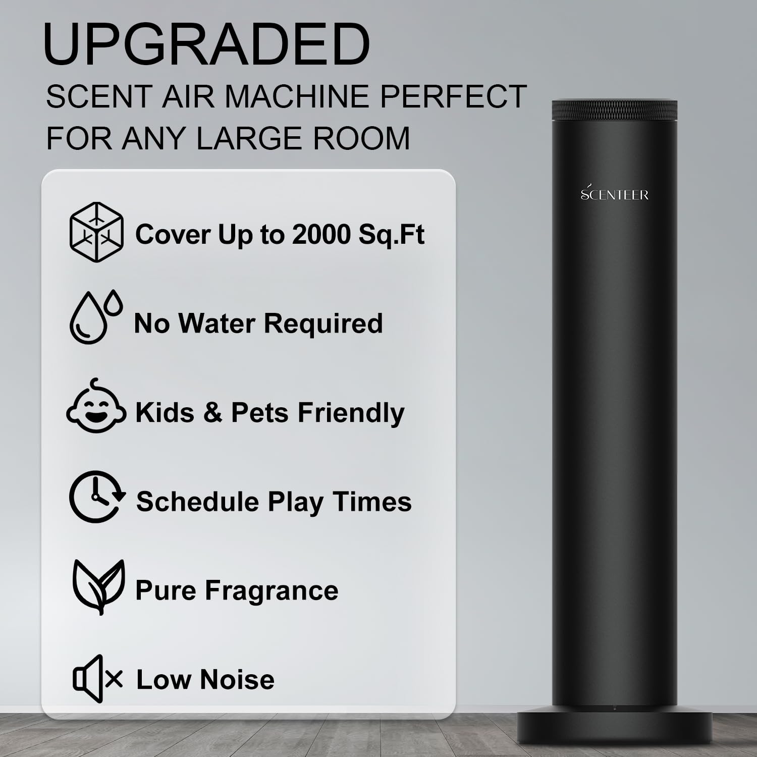 Wireless Hotel Scent Diffuser with App Bluetooth Control for Large Rooms | SCENTEER