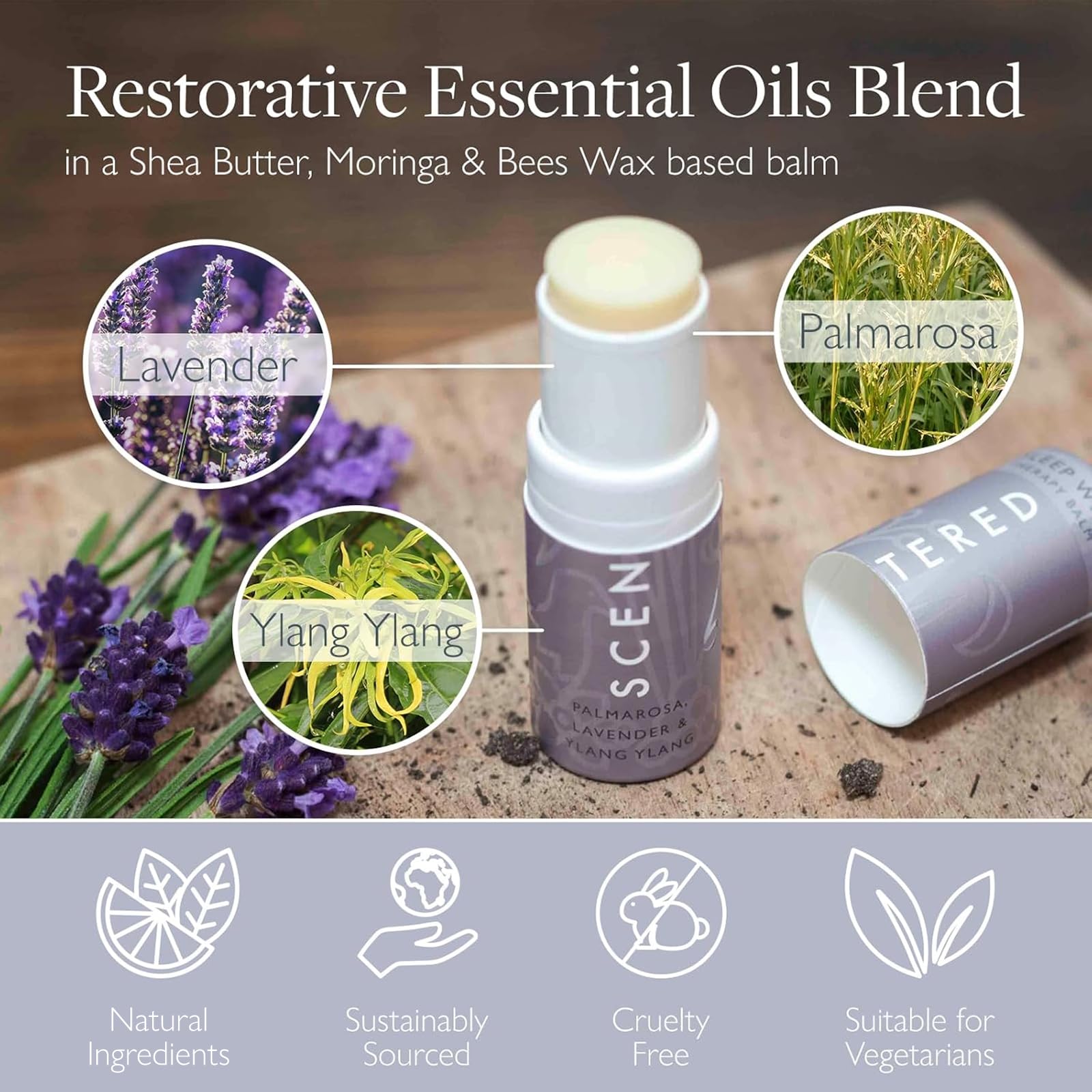 Scentered Sleep Well Balm – Aromatherapy Sleepstick with Lavender & Chamomile
