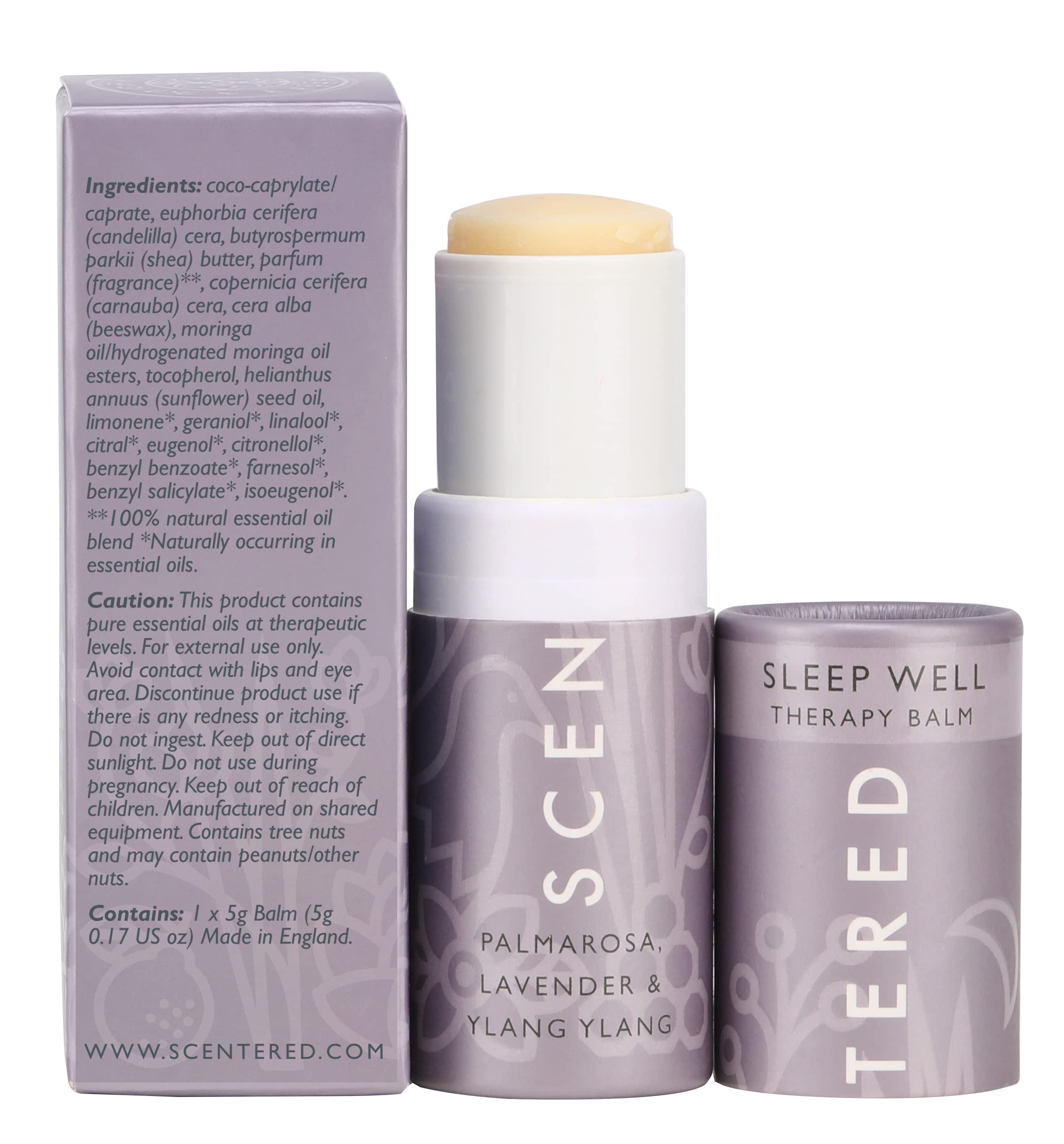 Scentered Sleep Well Balm – Aromatherapy Sleepstick with Lavender & Chamomile