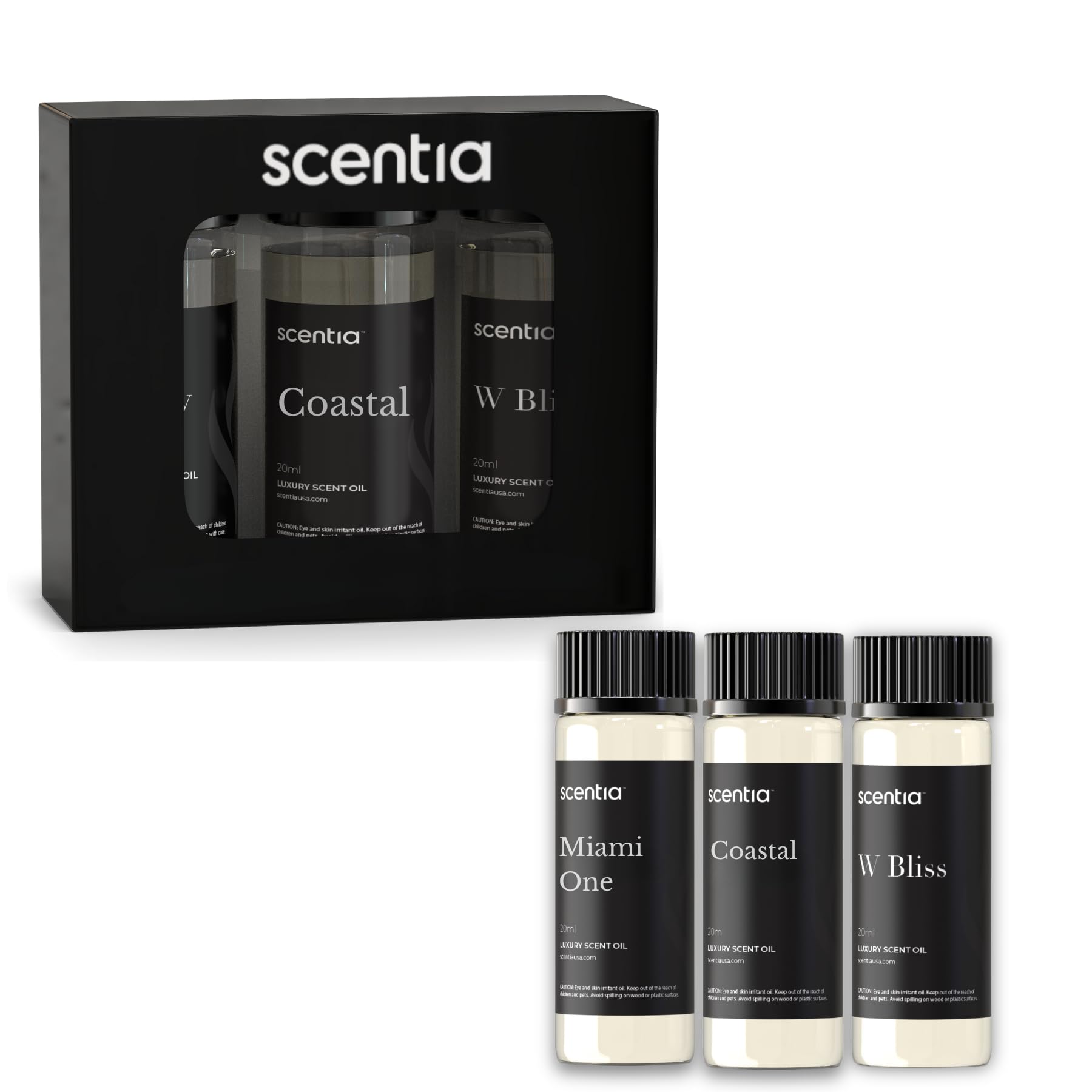 Scentia Hotel Diffuser Oil Gift Set – 3x20ml, Inspired by 1 Hotel Miami & W Hotels