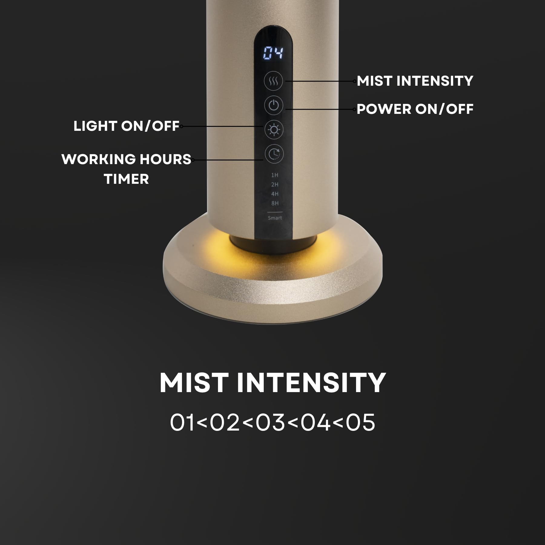 Scentia Max Diffuser – Wireless Waterless Diffuser with App Control | Covers 1500 Sq Ft | Gold