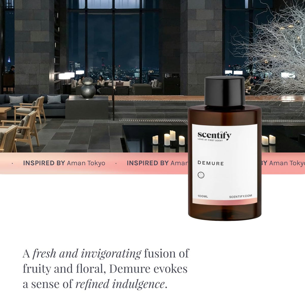Scentify Demure Aroma Oil Refill 100ml | Luxurious Diffuser Scent