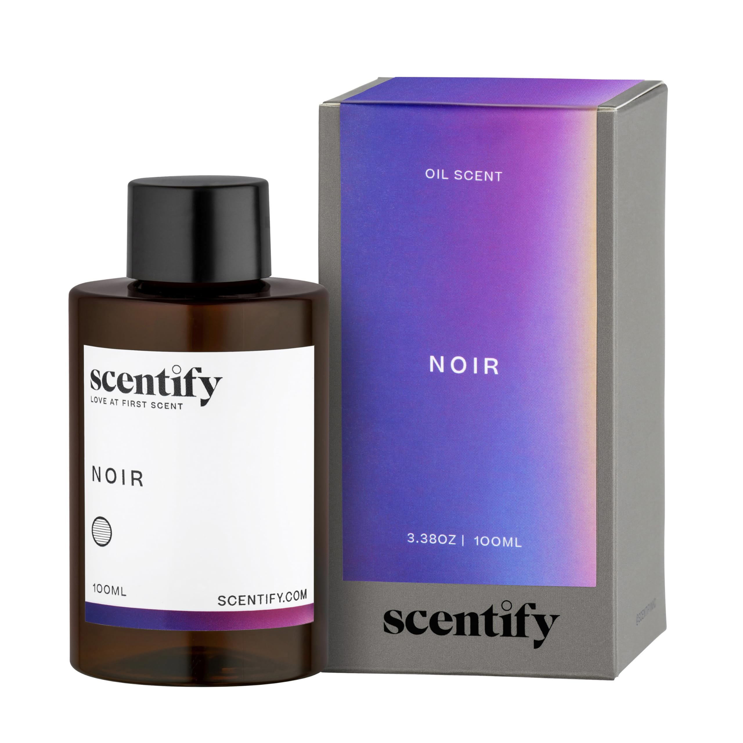 Scentify Noir Aroma Oil Refill for Diffusers – Bergamot, Bay Leaf, Vetiver, Cedar & Musk (100ml)