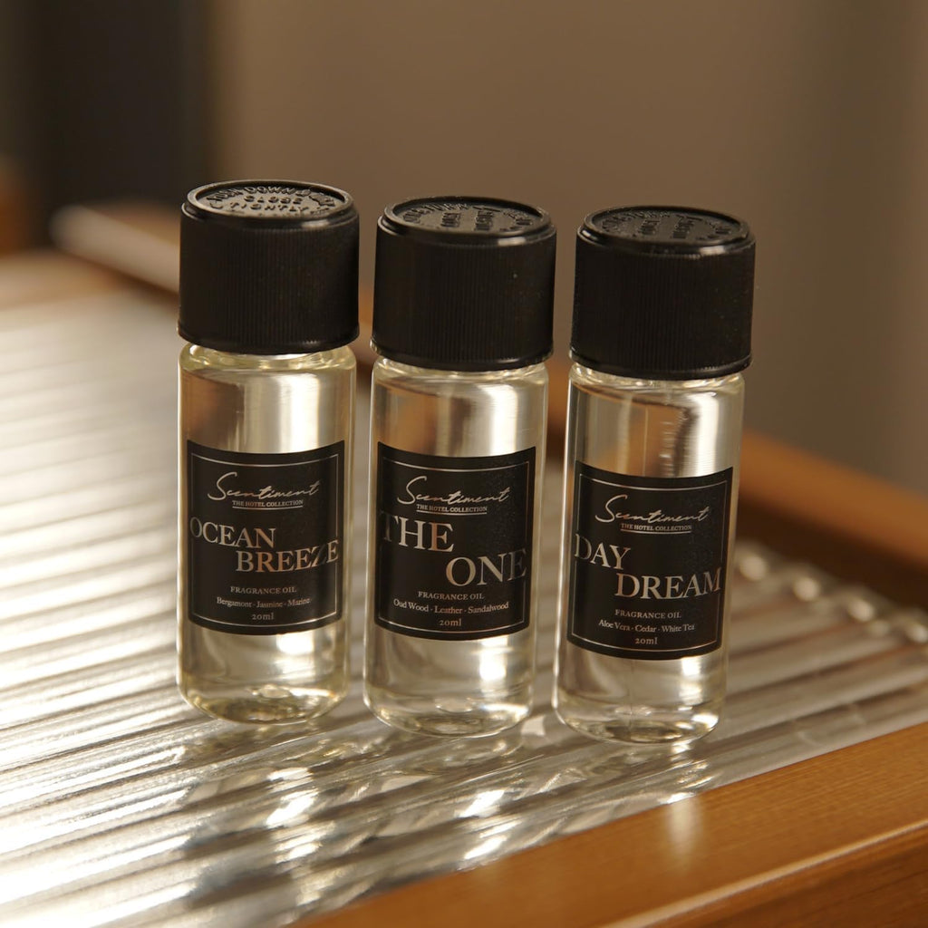 Scentiment Mini V2 LE Diffuser Discovery Kit Black – 3 Luxury Oils (20ml)