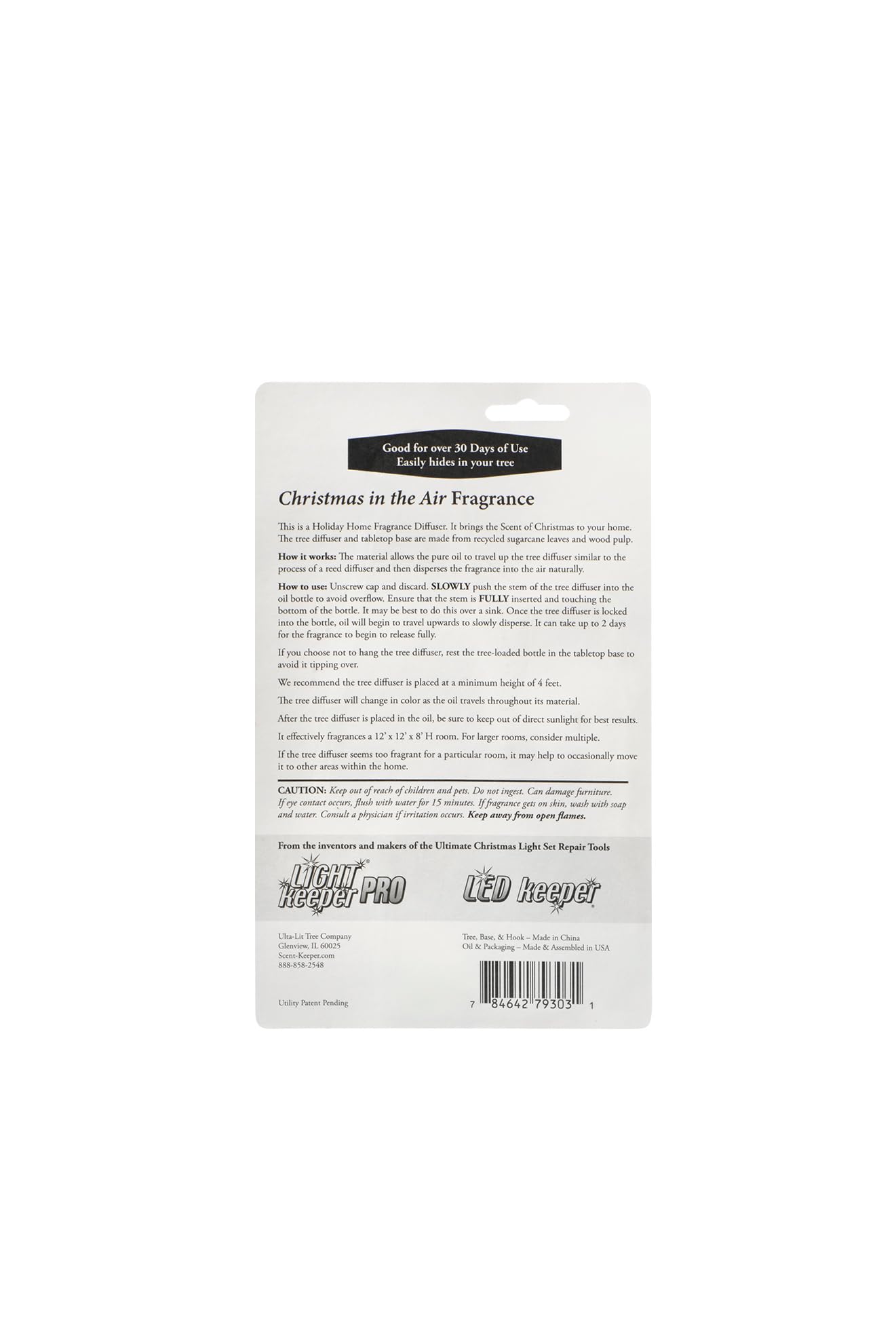 ScentKeeper Christmas Tree Oil Diffuser with 1/2 oz Pure Oil | Ulta Lit Technologies