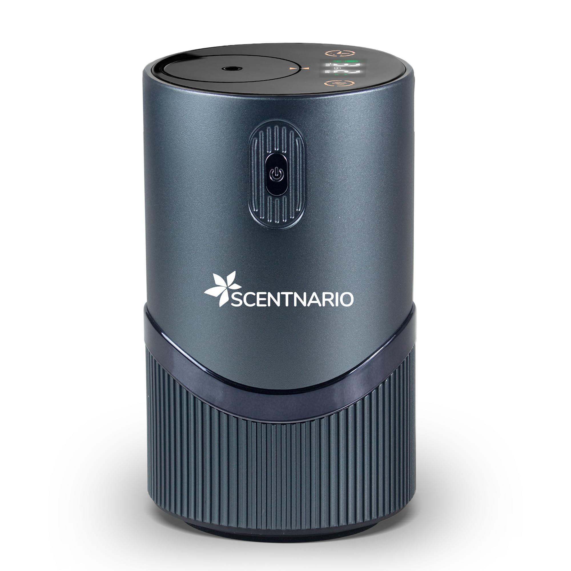 SCENTNARIO Essential Oil Diffuser - Waterless Aluminum Nebulizer, 20ml, 3 Mist Levels, 72h Battery