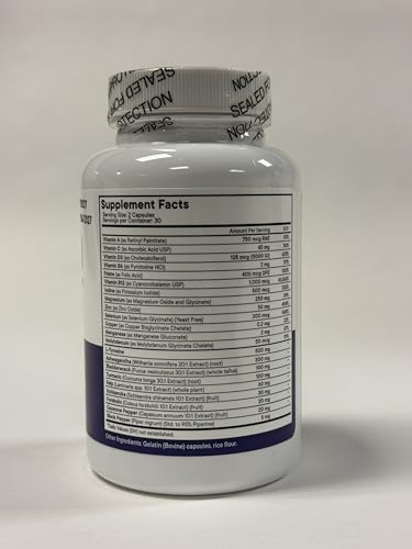Thyroid Support Supplement for Women & Men with Iodine, B12, Zinc, Selenium, Ashwagandha, Bladderwrack, Turmeric, Schisandra - Non-GMO, Vegetarian - 180 Count