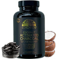 Schizandu Activated Coconut Charcoal Capsules - Vegan, Organic, Non-GMO, 210 Count | X-Large Bottle