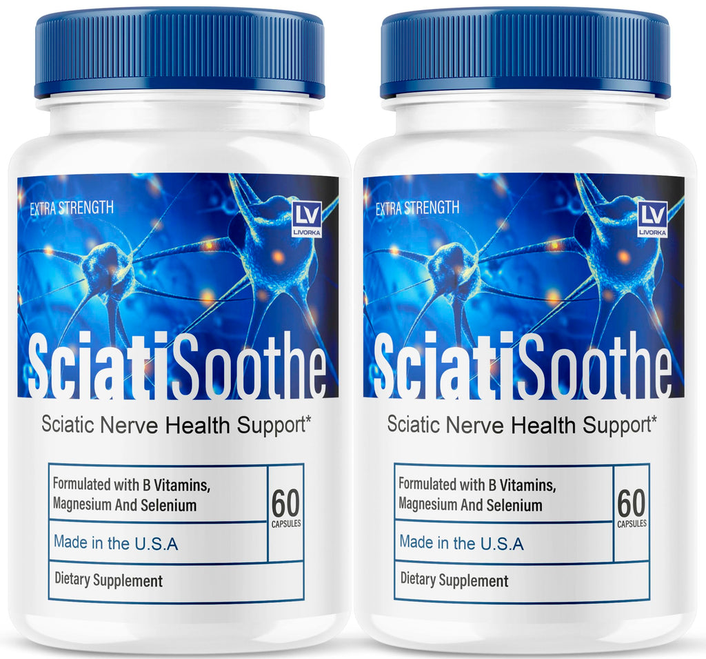 2-Pack SciatiSoothe Capsules | Official SciatiSoothe Sciatica Support