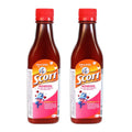 Scott Emulsion 180 ml Cod Liver Oil for Kids – 2 Pack with Vitamins A, D & Calcium (Cherry, Tropical Fruits, Traditional)