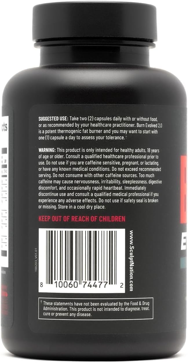 Sculpt Nation by V Shred – Daytime Metabolism Support with Chromium, Symnema Leaf Extract & Alpinia Galanga Root Powder – 60 Veggie Pills, 2-Pack