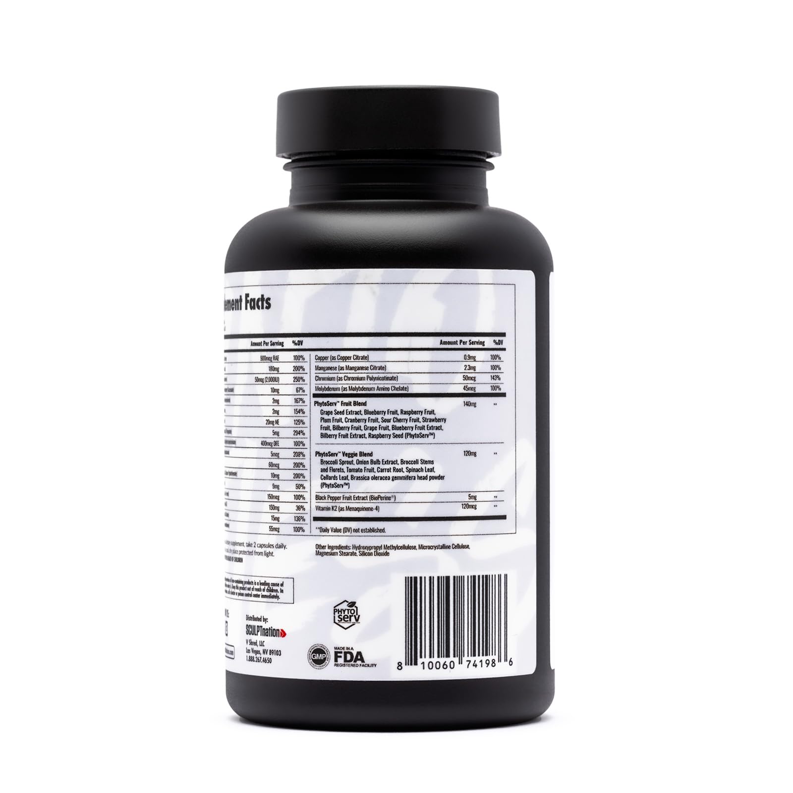 Sculpt Nation by V Shred Multivitamin – Daily Multivitamin for Women & Men | 60 Capsules