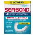 Sea Bond Secure Denture Adhesive Seals – Original Lowers, Zinc-Free, All-Day Hold