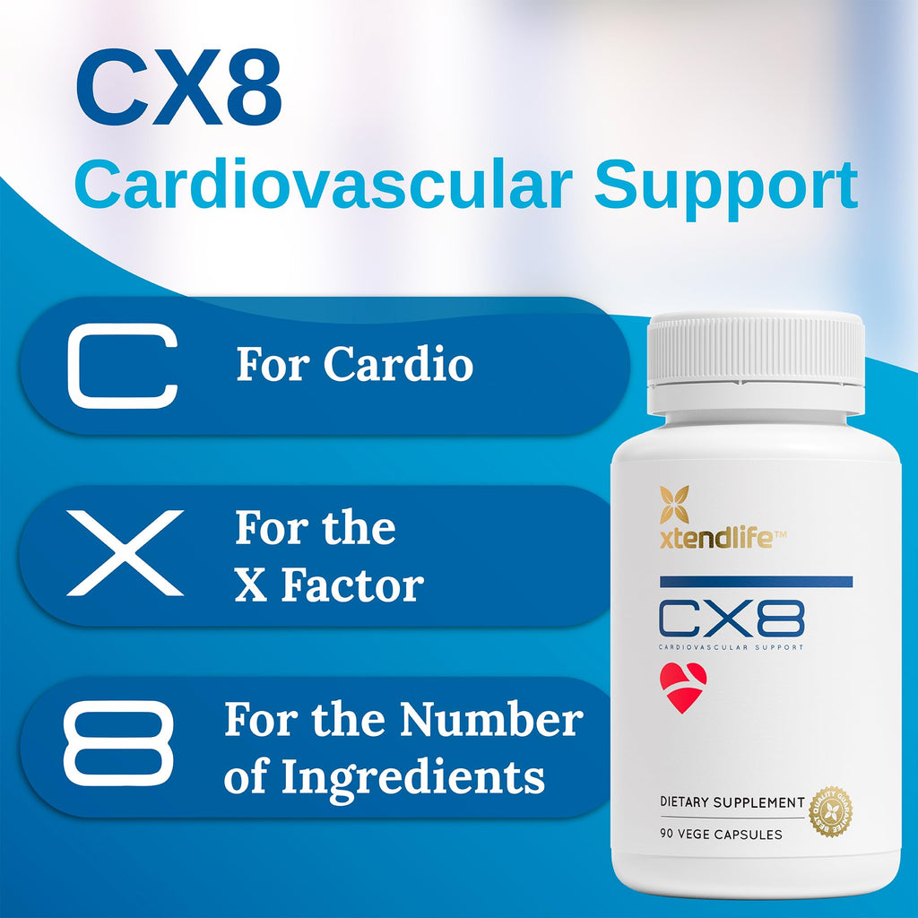Xtendlife CX8 Heart Health Supplement – Cardiovascular & Circulation Support