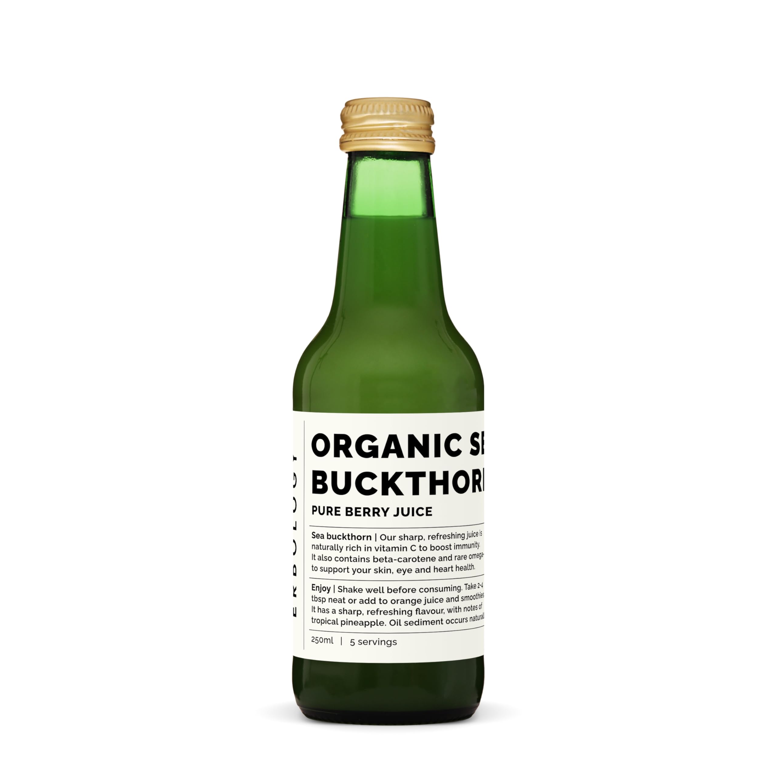 100% Organic Sea Buckthorn Juice 8.5 fl oz – Immune Support & Energy