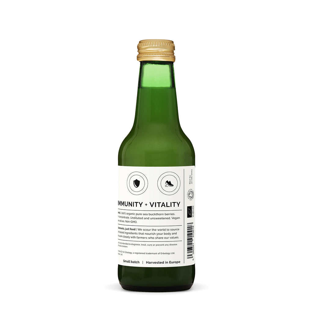 100% Organic Sea Buckthorn Juice 8.5 fl oz – Immune Support & Energy