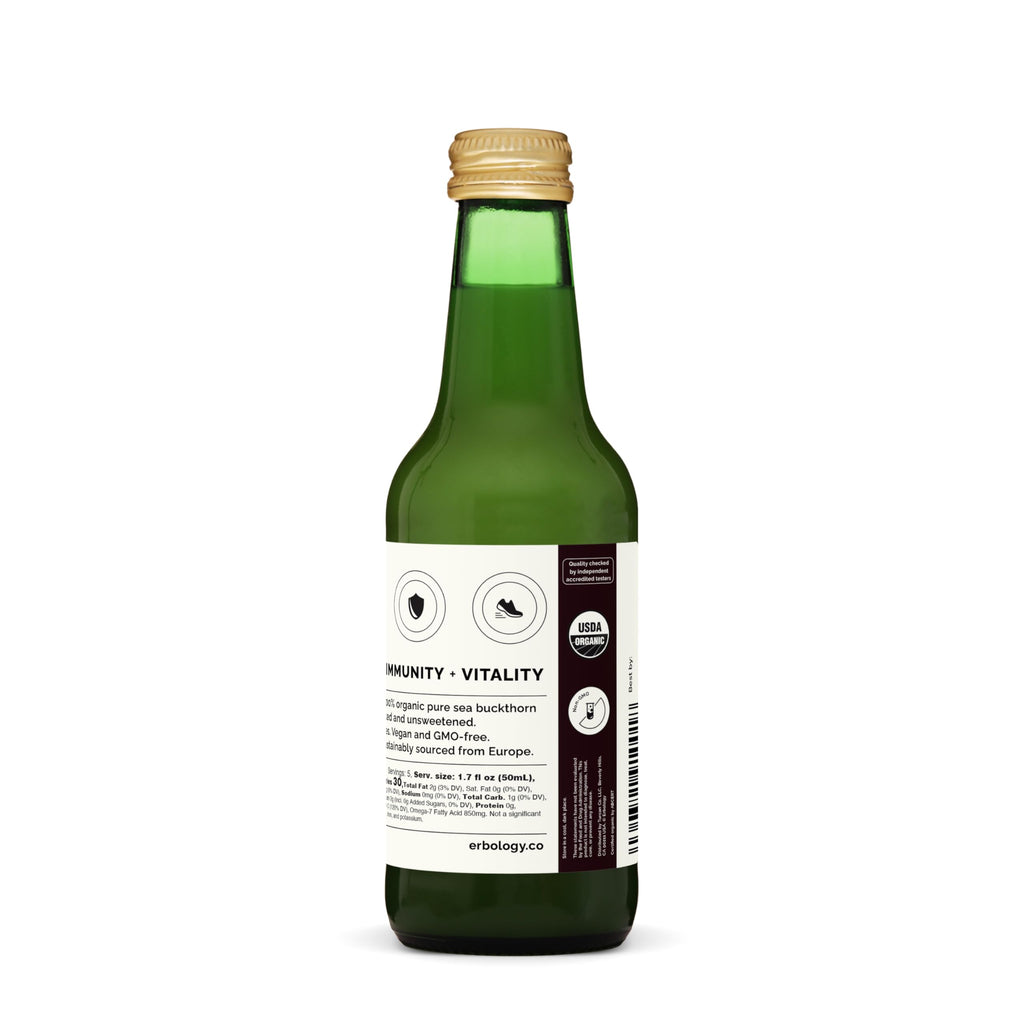 100% Organic Sea Buckthorn Juice 8.5 fl oz – Immune Support & Energy