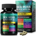 Sea Moss Black Seed Oil Capsule – Ashwagandha & Ginger | Immunity & Energy | 60 Count