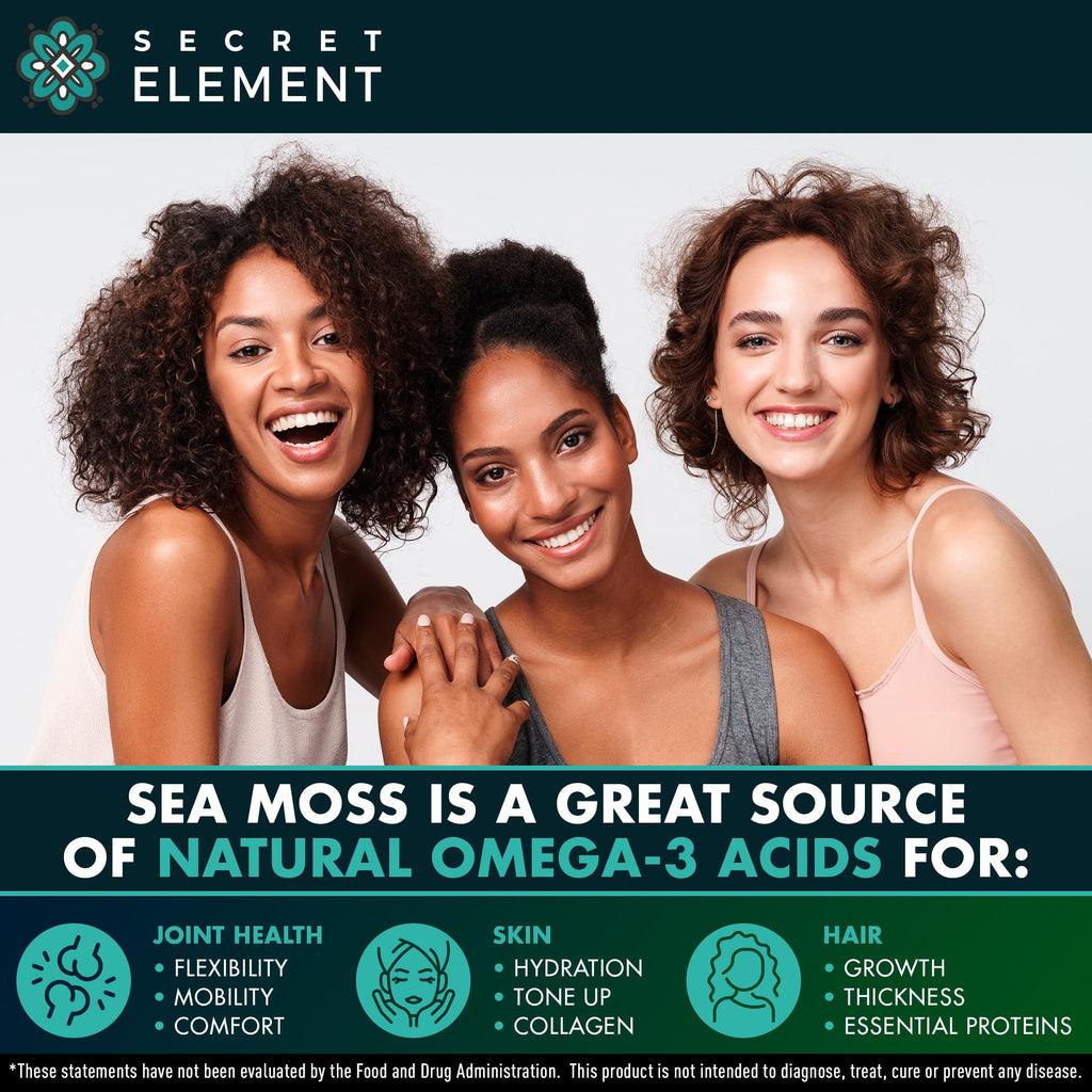 Sea Moss Capsules – Irish Sea Moss with Burdock Root, Bladderwrack & Muira Puama