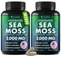 Secret Element Sea Moss Capsules – Irish Sea Moss with Burdock Root, Bladderwrack & Muira Puama for Immunity, Gut, and Energy (2 Pack)