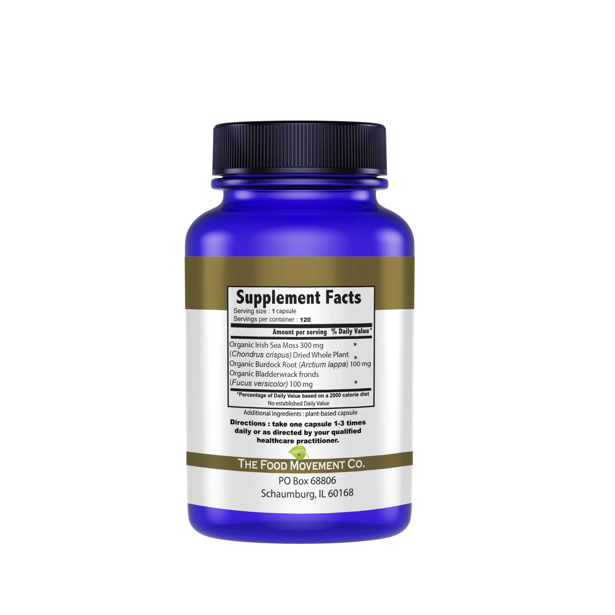 Sea Moss Master Formula with Burdock & Bladderwrack | Gut Health | The Food Movement Co.