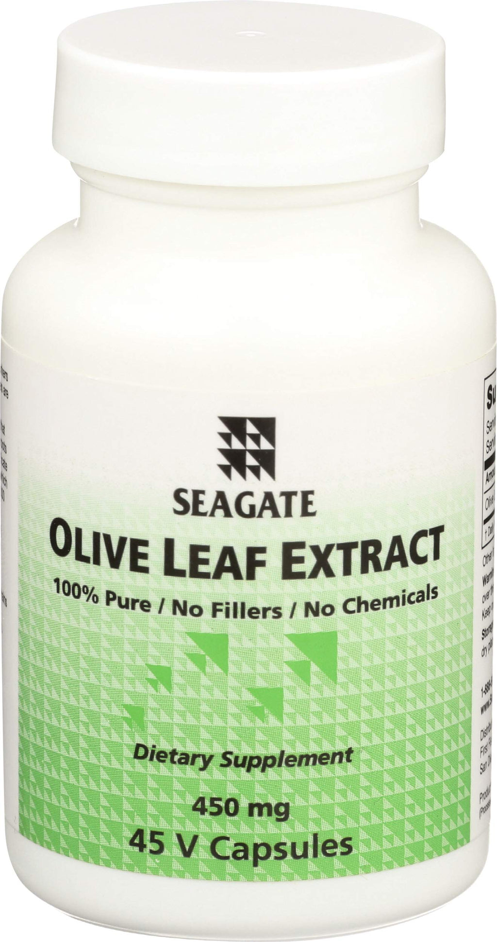Seagate Olive Leaf Extract 450mg – 45 Capsules | 100% Pure & Pesticide-Free