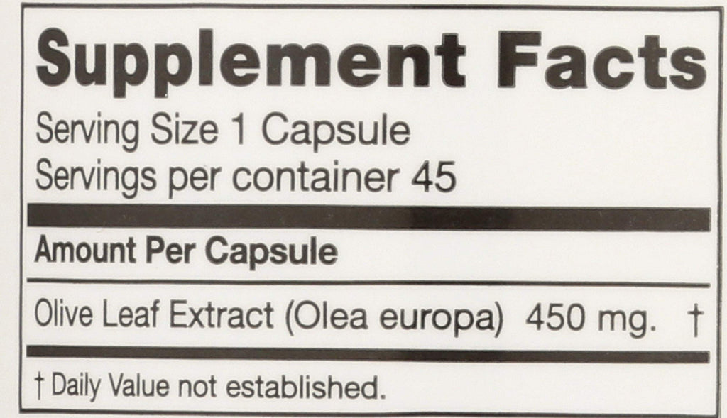 Seagate Olive Leaf Extract 450mg – 45 Capsules | 100% Pure & Pesticide-Free