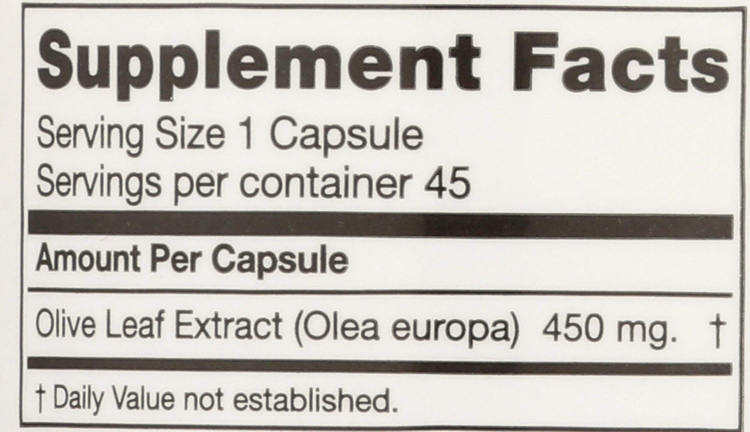 Seagate Olive Leaf Extract 450mg – 45 Capsules | 100% Pure & Pesticide-Free