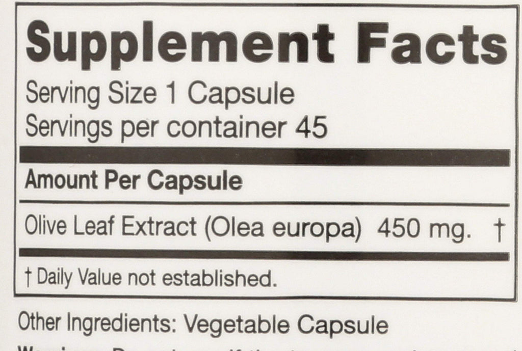 Seagate Olive Leaf Extract 450mg – 45 Capsules | 100% Pure & Pesticide-Free