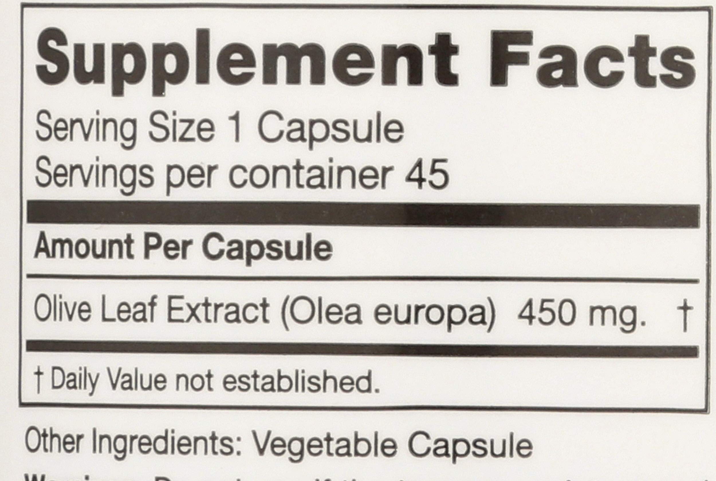 Seagate Olive Leaf Extract 450mg – 45 Capsules | 100% Pure & Pesticide-Free
