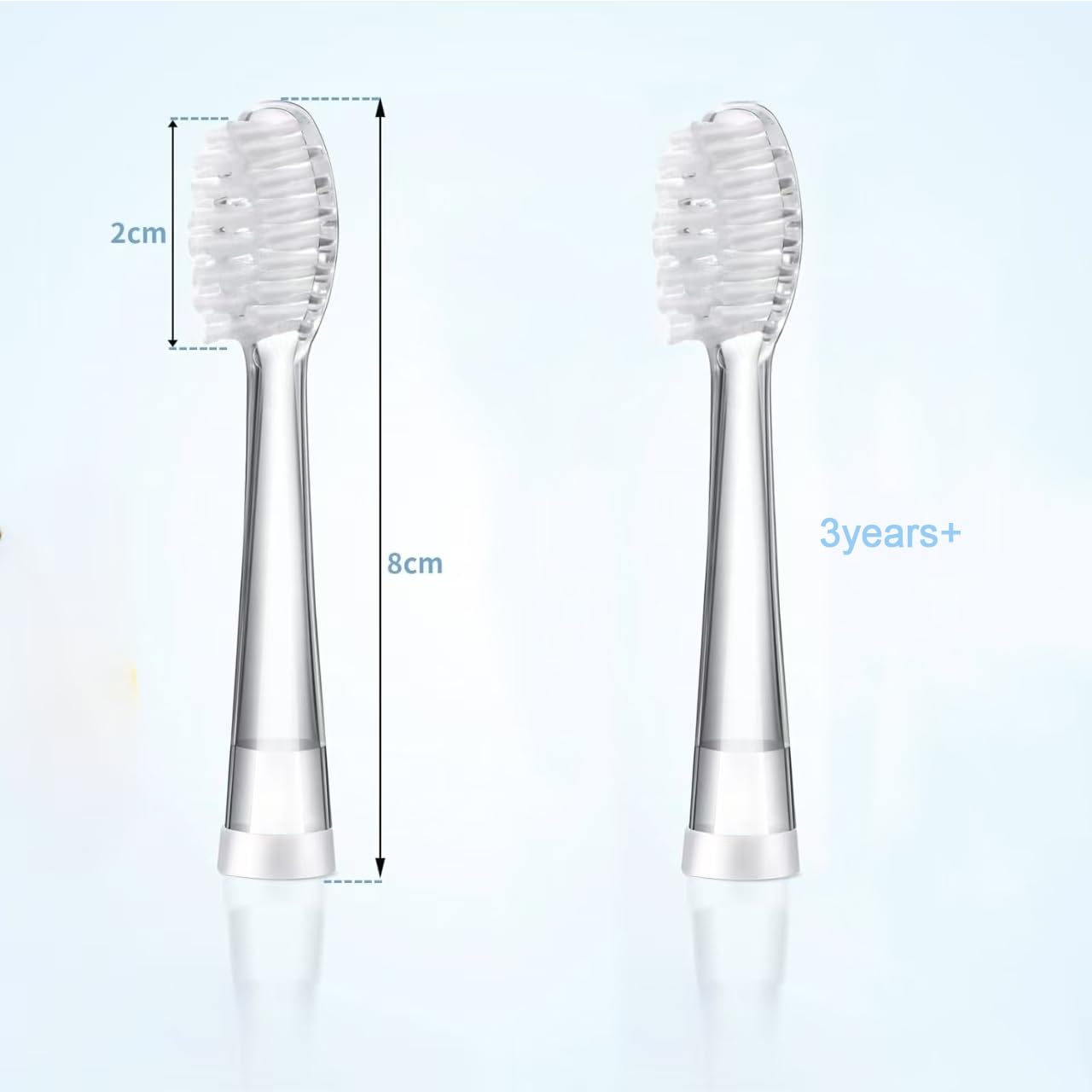 Seago K6/Kids Replacement Brush Heads 4 Pack - SG513, SG977, EK2/EK5/EK6