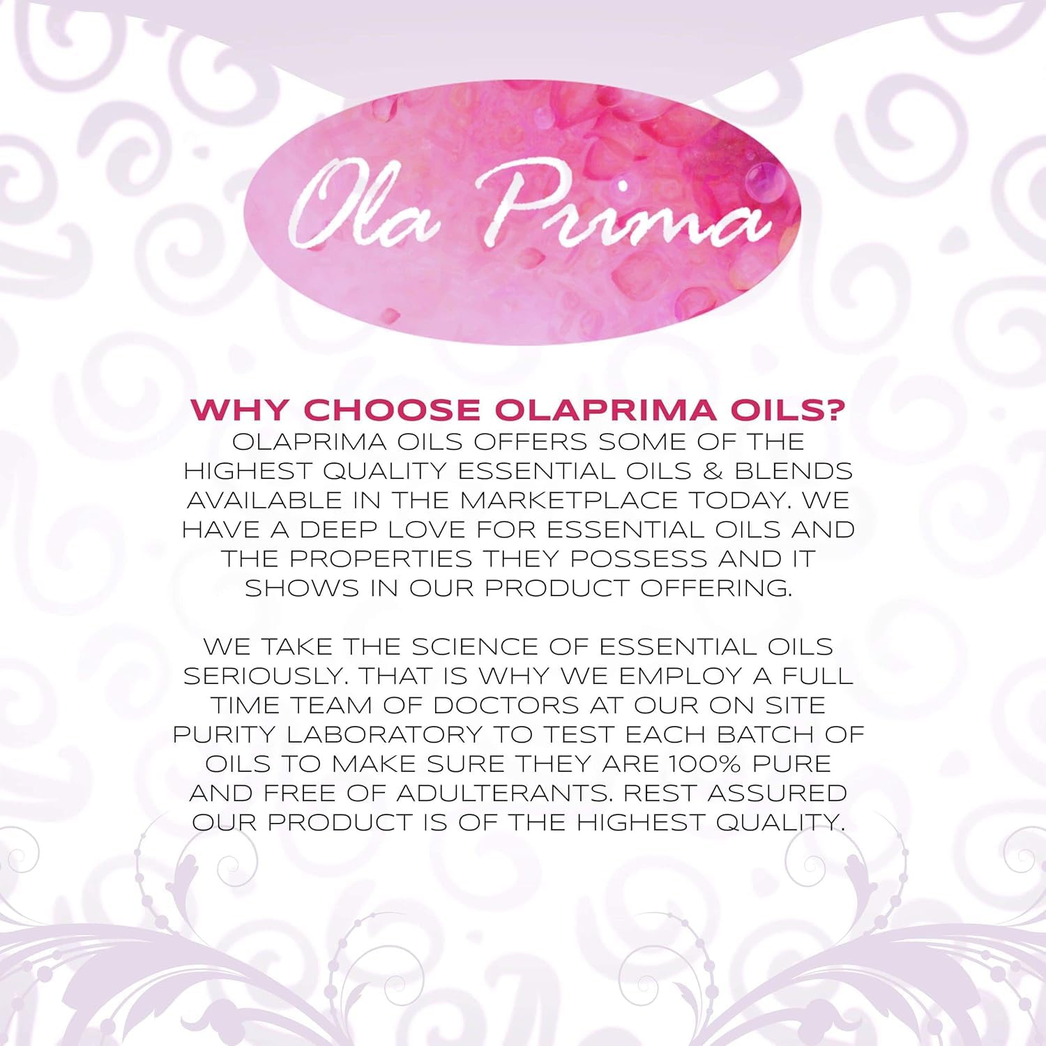 Ola Prima Vanilla Essential Oil 16oz – Therapeutic Grade Big Bottle for Aromatherapy, Diffusers & Candle Making, Vanilla Candle Scent