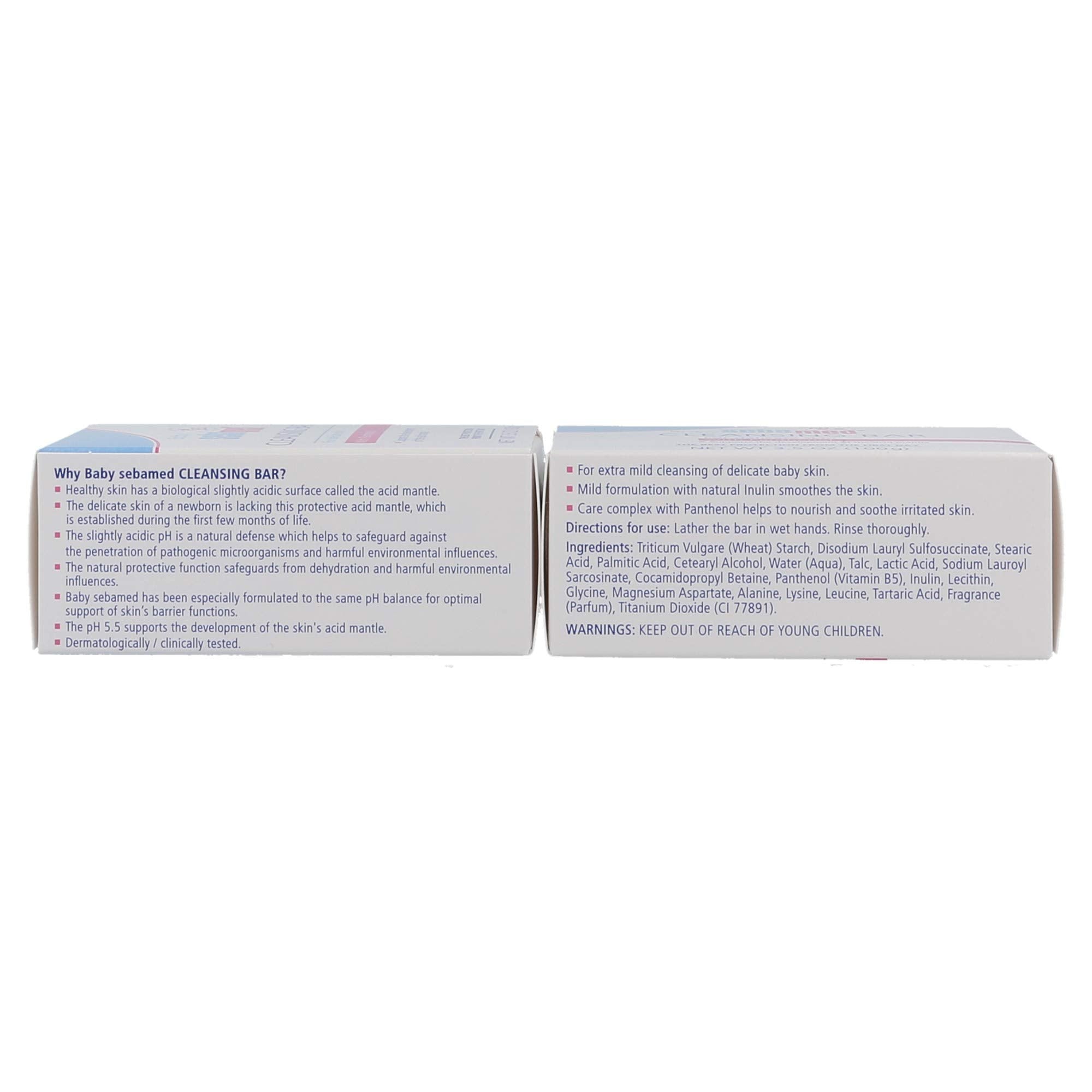 SEBAMED Baby Ultra Mild Cleansing Bar 2-Pack - Hypoallergenic, 3.5 oz (100 g)
