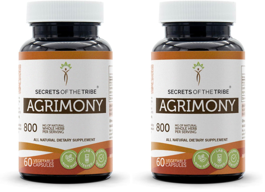 Secrets of the Tribe Agrimony 60 Capsules – 800 mg | Dried Herb