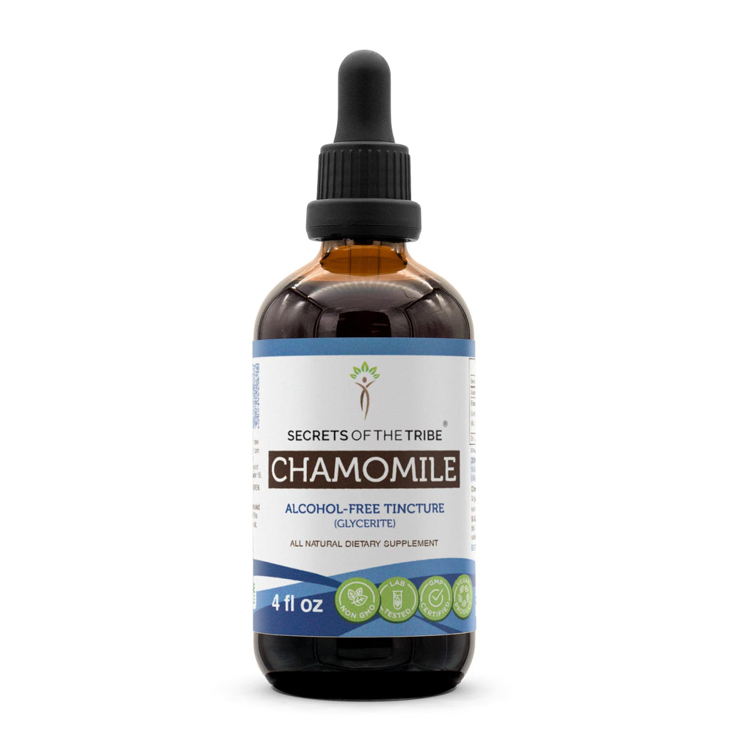 Secrets of the Tribe Chamomile Alcohol-Free Liquid Extract – 4 FL OZ