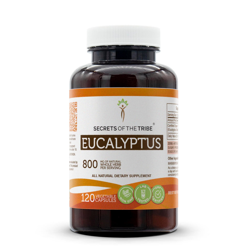 Secrets of the Tribe Eucalyptus – 120 Capsules, 800 mg | Eucalyptus Globulus Dried Leaf